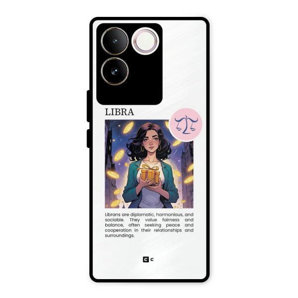 Love Libra Metal Back Case for Vivo T2 Pro