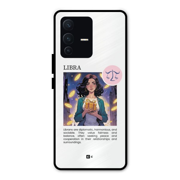 Love Libra Metal Back Case for Vivo V23 Pro