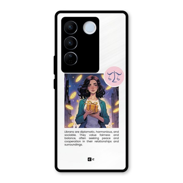 Love Libra Metal Back Case for Vivo V27 Pro