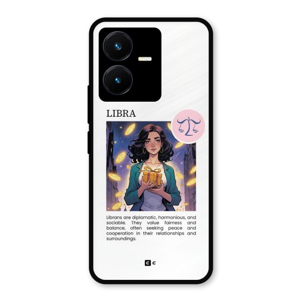 Love Libra Metal Back Case for Vivo Y22s