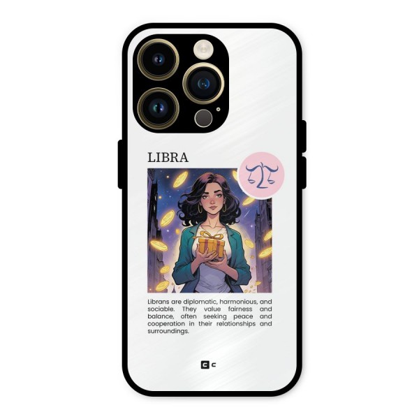 Love Libra Metal Back Case for iPhone 14 Pro