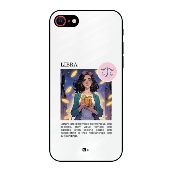 Love Libra Metal Back Case for iPhone 8