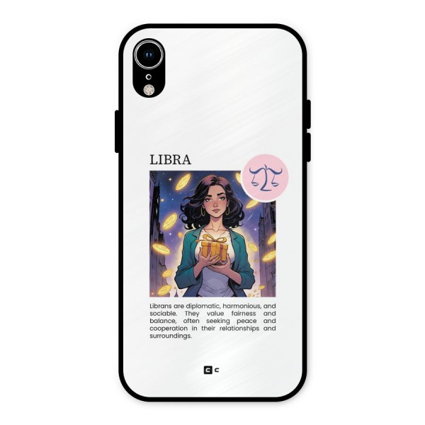 Love Libra Metal Back Case for iPhone XR