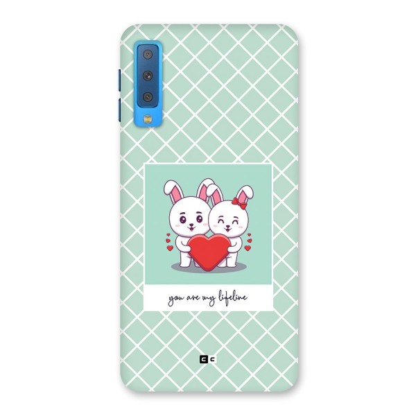 Love Lifeline Back Case for Galaxy A7 (2018)