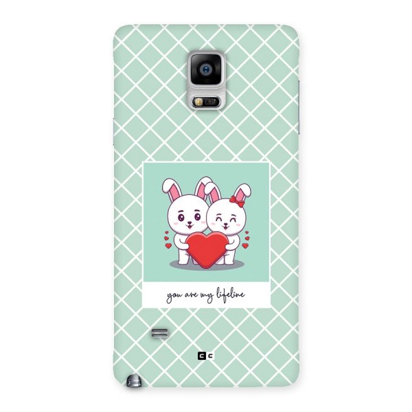 Love Lifeline Back Case for Galaxy Note 4