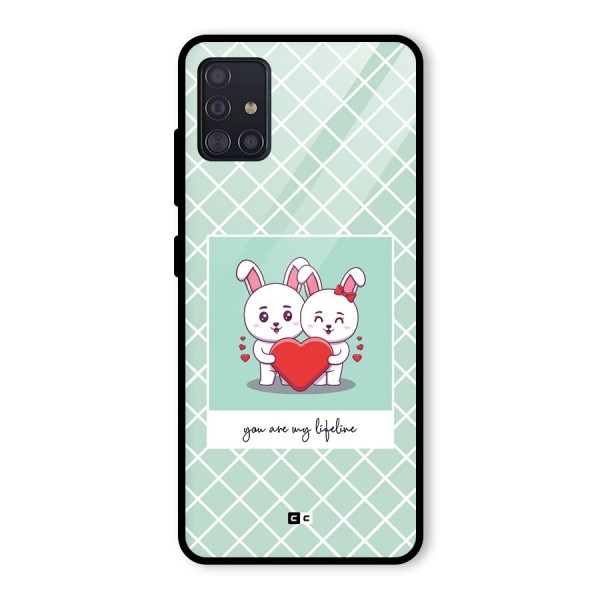 Love Lifeline Glass Back Case for Galaxy A51