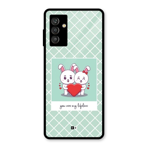 Love Lifeline Glass Back Case for Galaxy M13