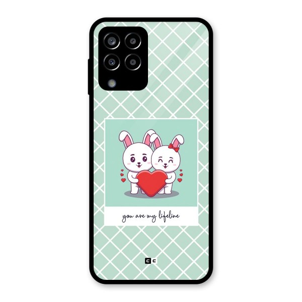 Love Lifeline Glass Back Case for Galaxy M33