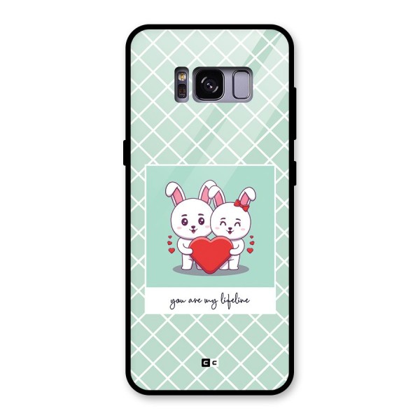 Love Lifeline Glass Back Case for Galaxy S8