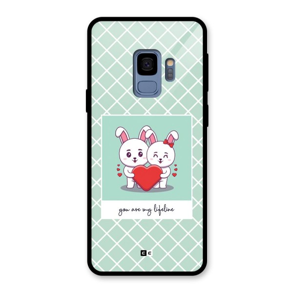 Love Lifeline Glass Back Case for Galaxy S9