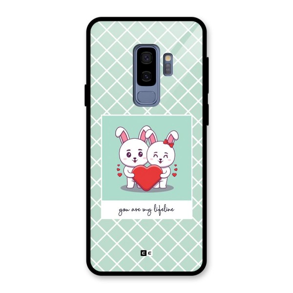 Love Lifeline Glass Back Case for Galaxy S9 Plus