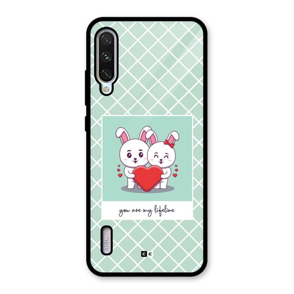 Love Lifeline Glass Back Case for Mi A3