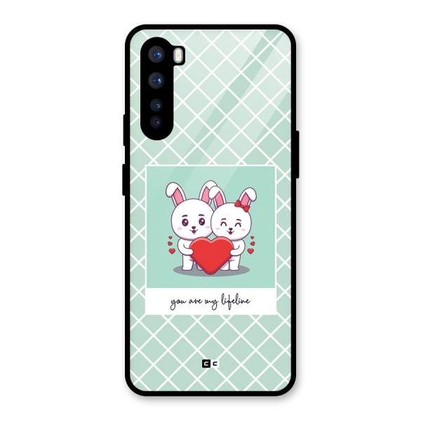 Love Lifeline Glass Back Case for OnePlus Nord