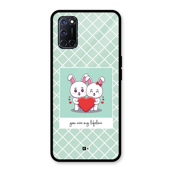 Love Lifeline Glass Back Case for Oppo A52