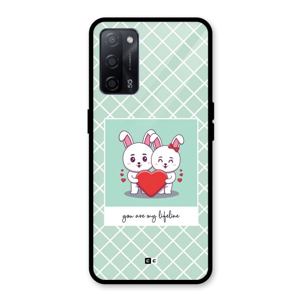 Love Lifeline Glass Back Case for Oppo A53s 5G