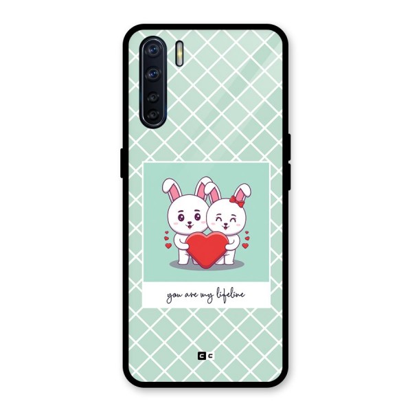 Love Lifeline Glass Back Case for Oppo F15