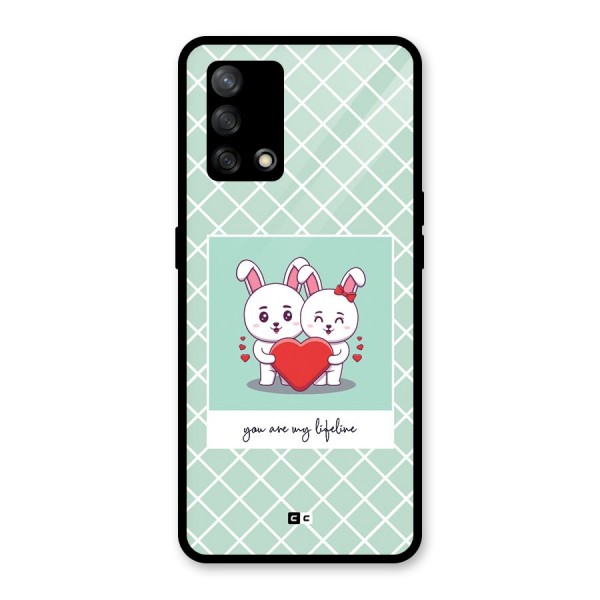 Love Lifeline Glass Back Case for Oppo F19