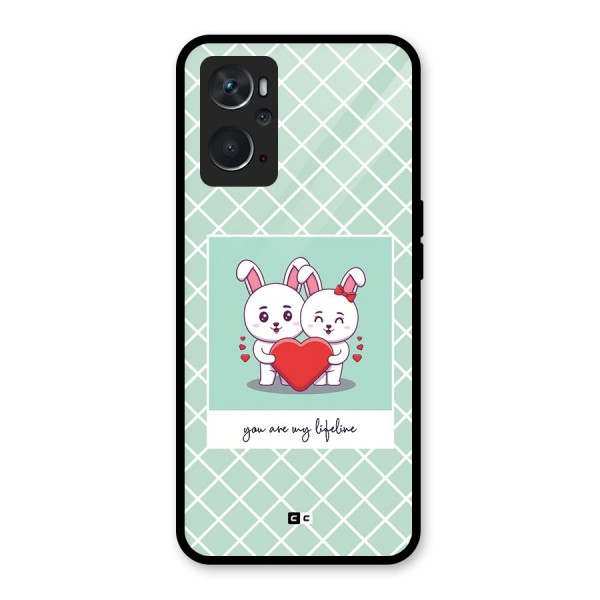 Love Lifeline Glass Back Case for Oppo K10 4G