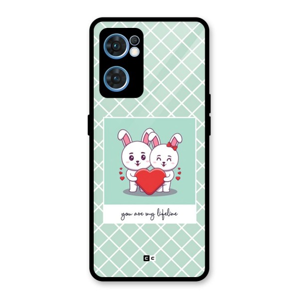 Love Lifeline Glass Back Case for Oppo Reno7 5G