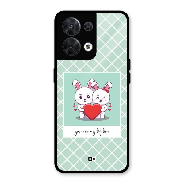 Love Lifeline Glass Back Case for Oppo Reno8 5G