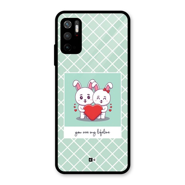 Love Lifeline Glass Back Case for Poco M3 Pro 5G