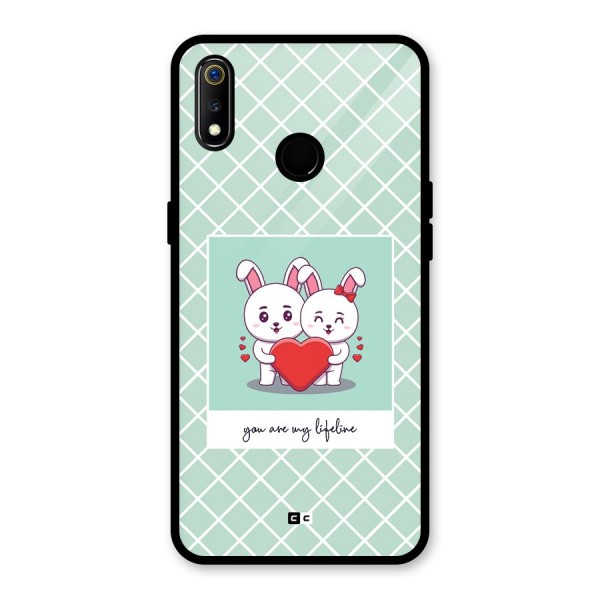 Love Lifeline Glass Back Case for Realme 3