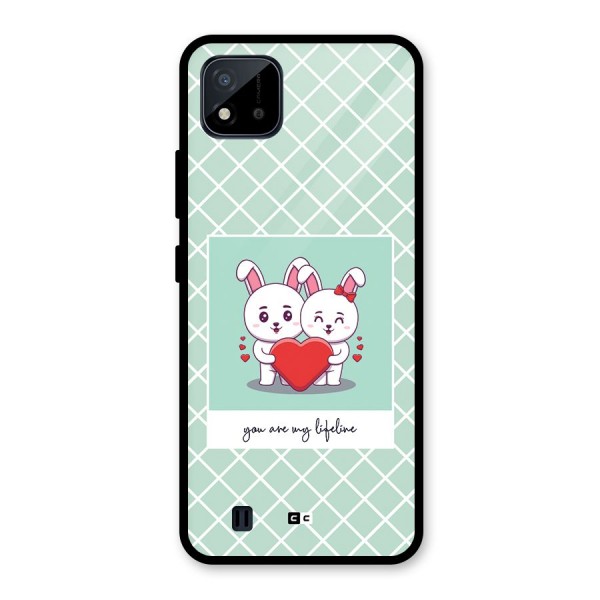 Love Lifeline Glass Back Case for Realme C11 2021