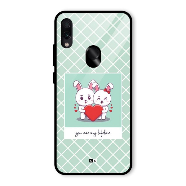 Love Lifeline Glass Back Case for Redmi Note 7S