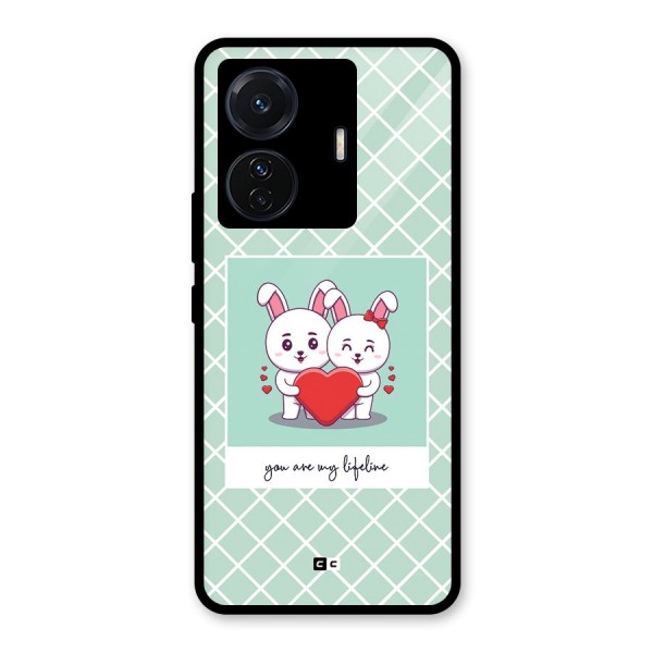 Love Lifeline Glass Back Case for Vivo T1 Pro