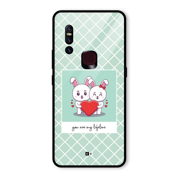 Love Lifeline Glass Back Case for Vivo V15