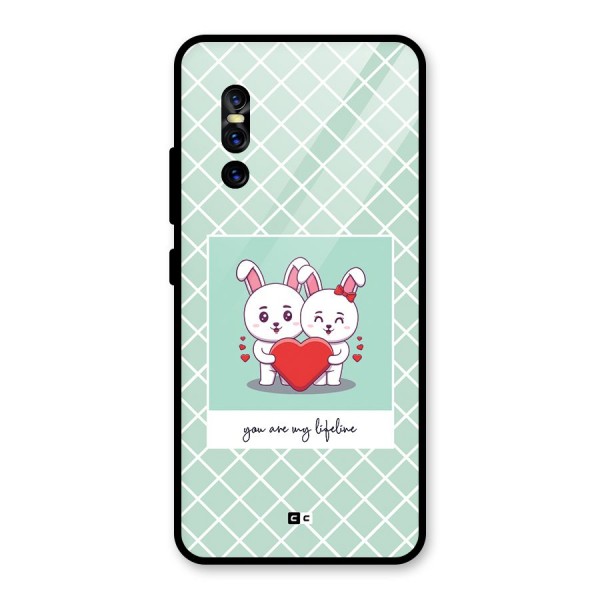 Love Lifeline Glass Back Case for Vivo V15 Pro