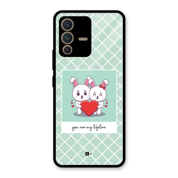 Love Lifeline Glass Back Case for Vivo V23 5G