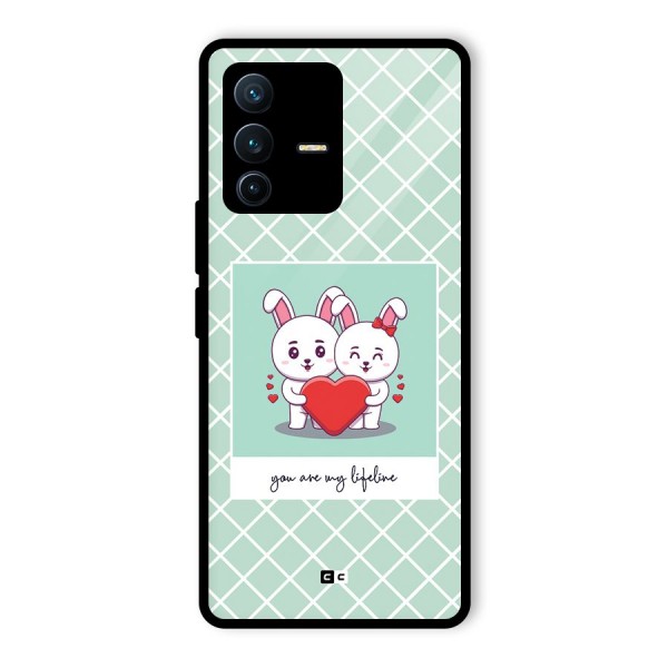 Love Lifeline Glass Back Case for Vivo V23 Pro