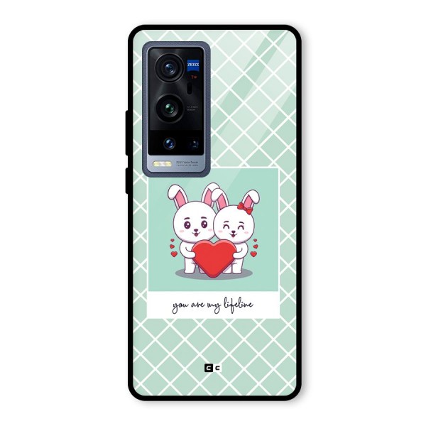 Love Lifeline Glass Back Case for Vivo X60 Pro Plus