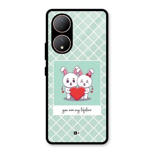 Love Lifeline Glass Back Case for Vivo Y100A