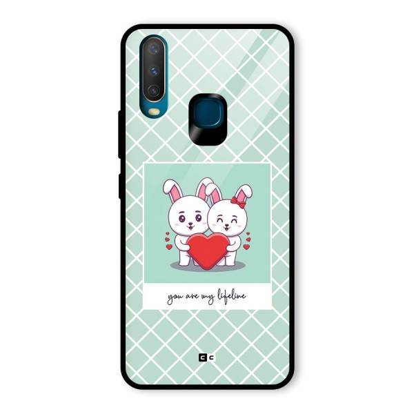 Love Lifeline Glass Back Case for Vivo Y12