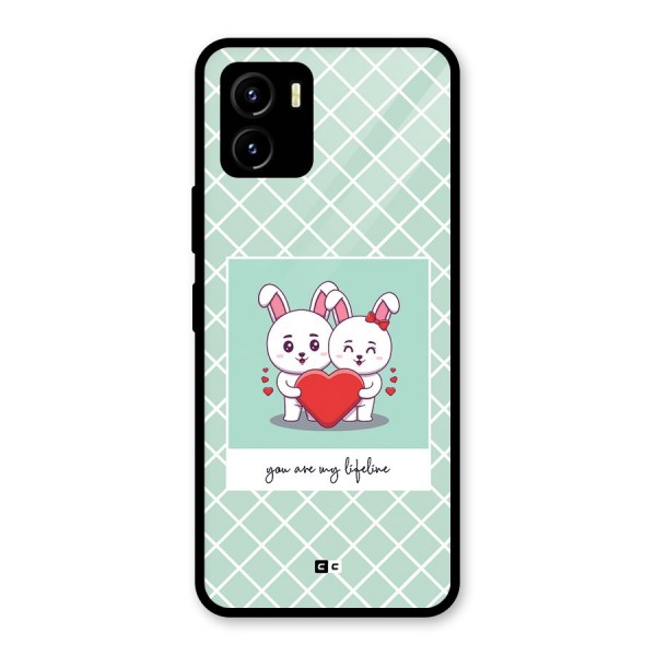 Love Lifeline Glass Back Case for Vivo Y15s