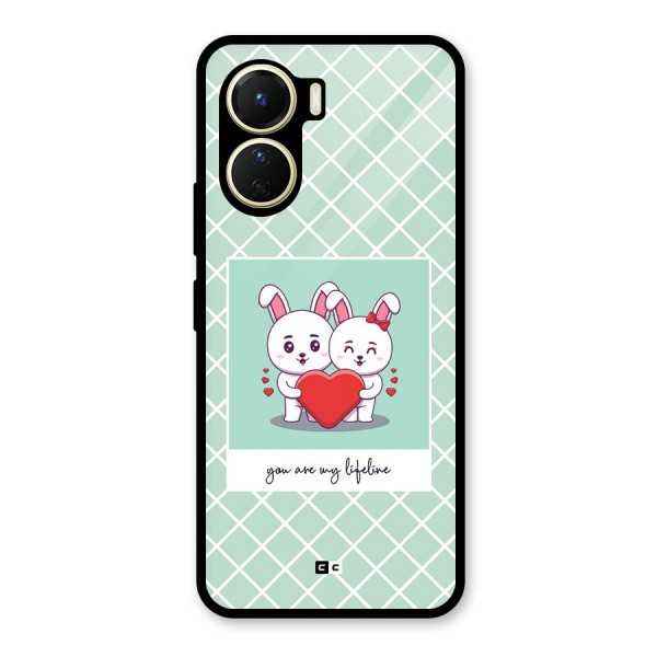 Love Lifeline Glass Back Case for Vivo Y16