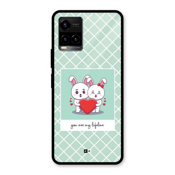 Love Lifeline Glass Back Case for Vivo Y21A