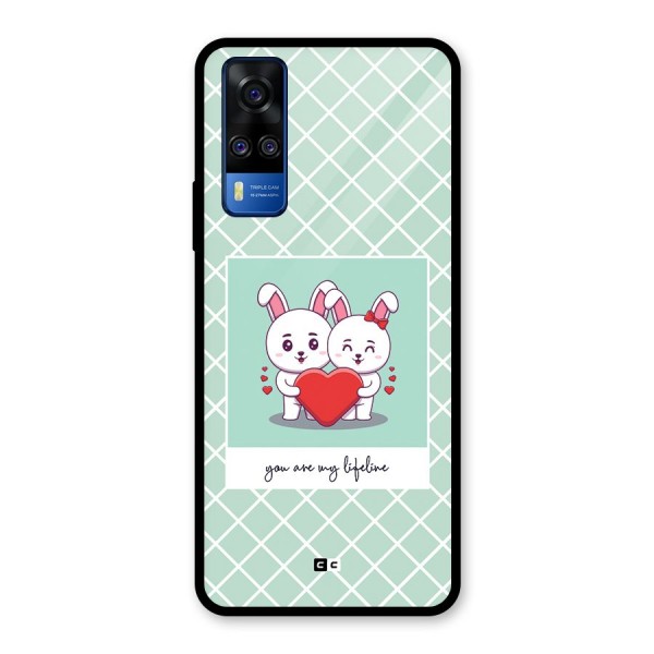 Love Lifeline Glass Back Case for Vivo Y51