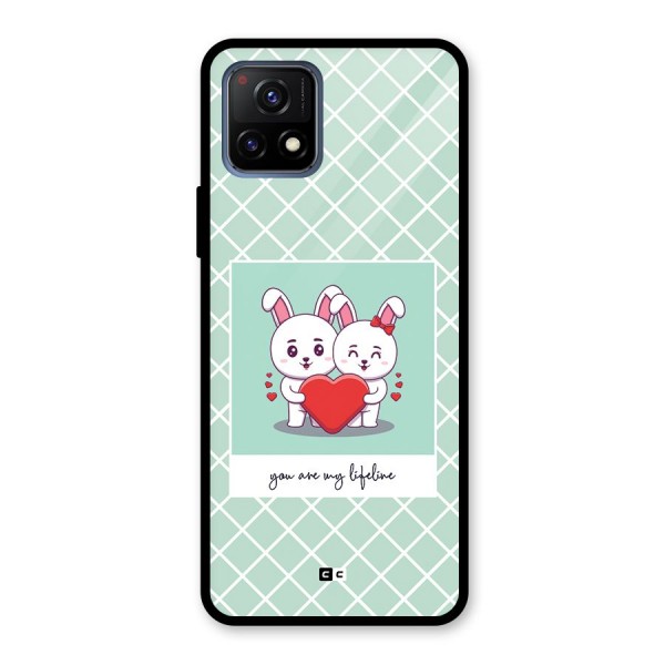 Love Lifeline Glass Back Case for Vivo Y72 5G