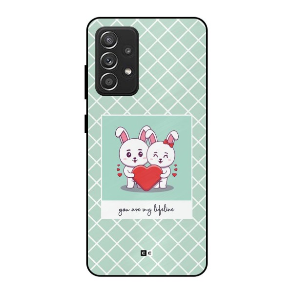 Love Lifeline Metal Back Case for Galaxy A52s 5G