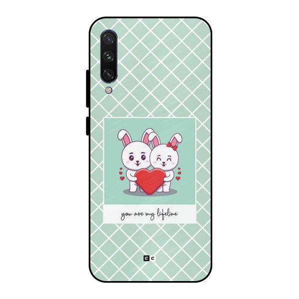 Love Lifeline Metal Back Case for Mi A3