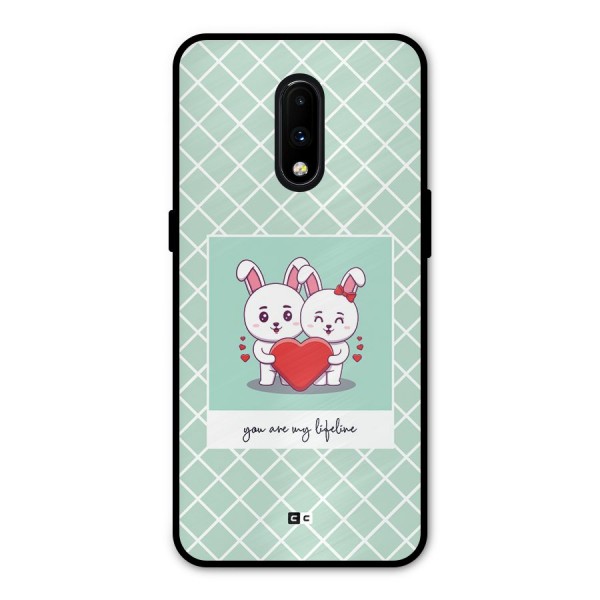 Love Lifeline Metal Back Case for OnePlus 7