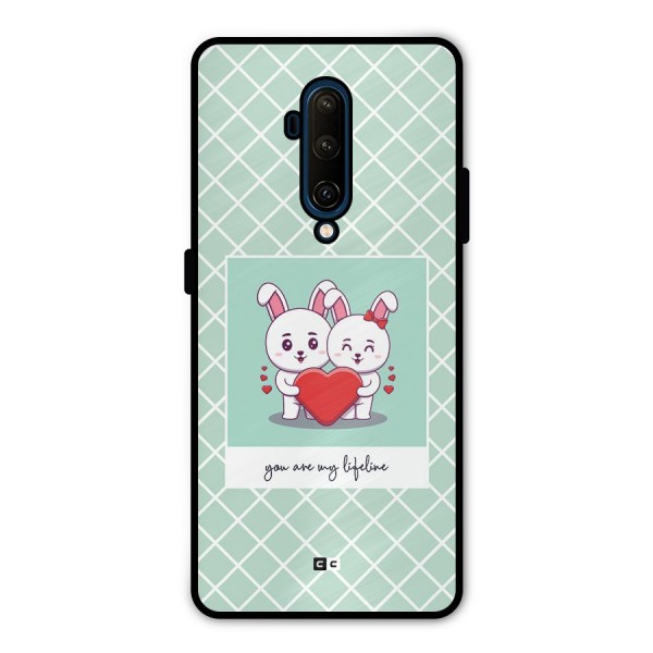 Love Lifeline Metal Back Case for OnePlus 7T Pro