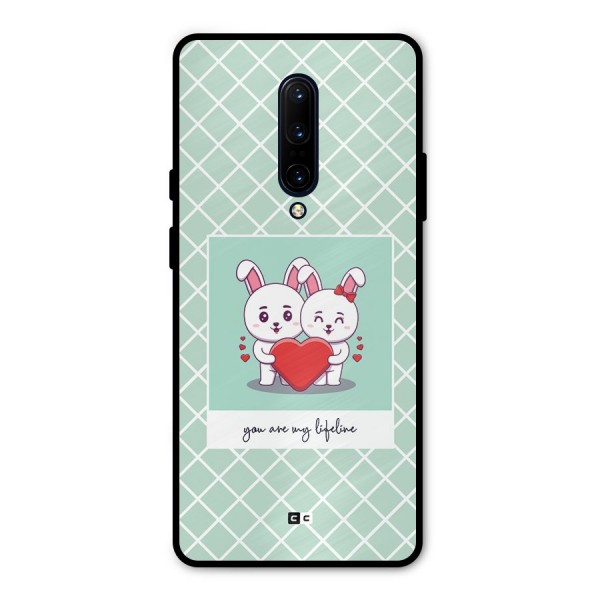 Love Lifeline Metal Back Case for OnePlus 7 Pro