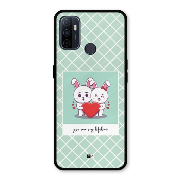 Love Lifeline Metal Back Case for Oppo A53