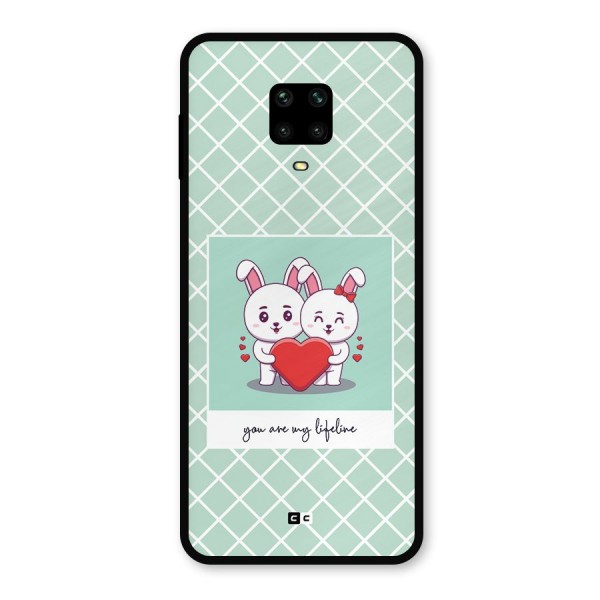 Love Lifeline Metal Back Case for Poco M2