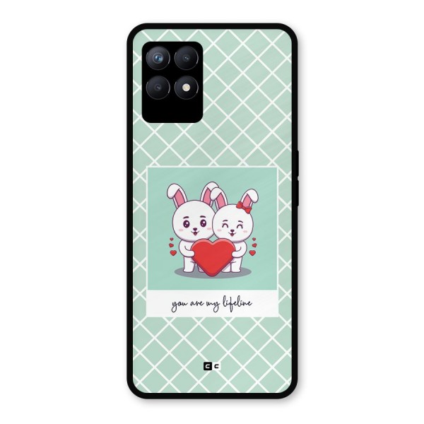 Love Lifeline Metal Back Case for Realme 8i