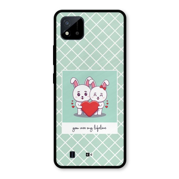 Love Lifeline Metal Back Case for Realme C11 2021